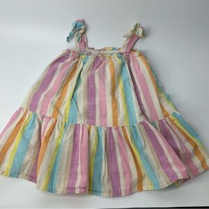 Cat & Jack Multicolor Striped Casual Dress